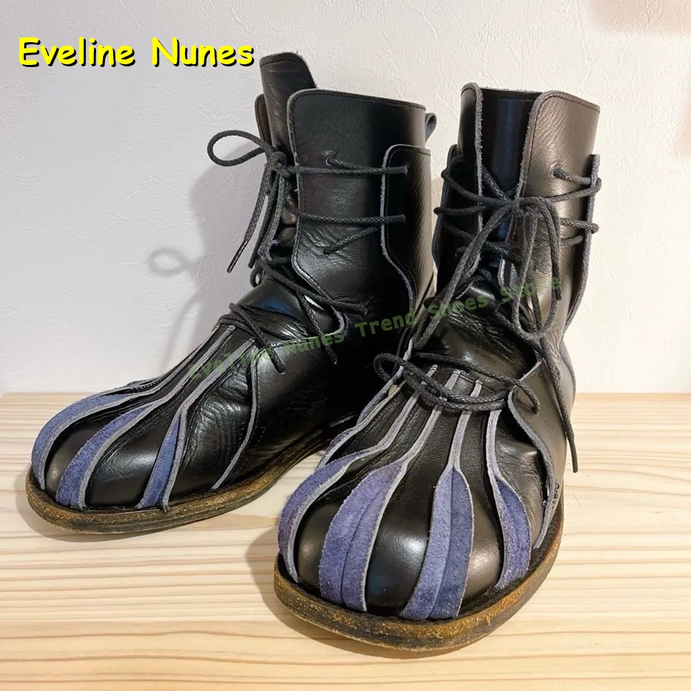 Vintage Fashion Style - Women Vintage Ankle Boots Black Leather