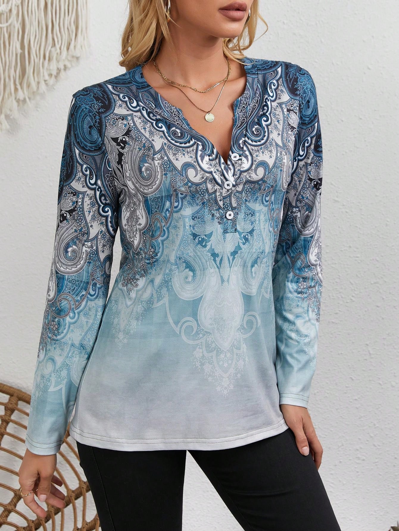 Women's Ethnic-Style Top: Vint - đánh giá và giá Vintage Fashion Style