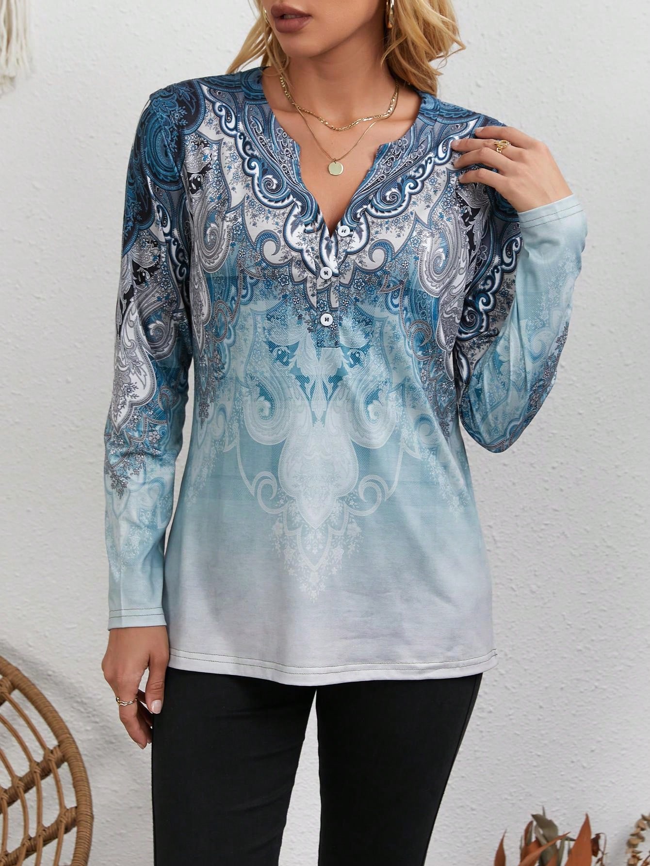 Women's Ethnic-Style Top: Vint - đánh giá và giá Vintage Fashion Style