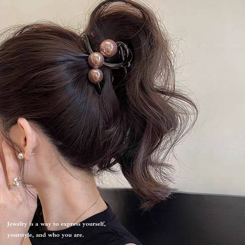 Korean Pearl Cross Hair Claws  - đánh giá và giá Vintage Fashion Ornaments