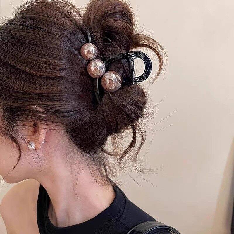 Korean Pearl Cross Hair Claws  - đánh giá và giá Vintage Fashion Ornaments