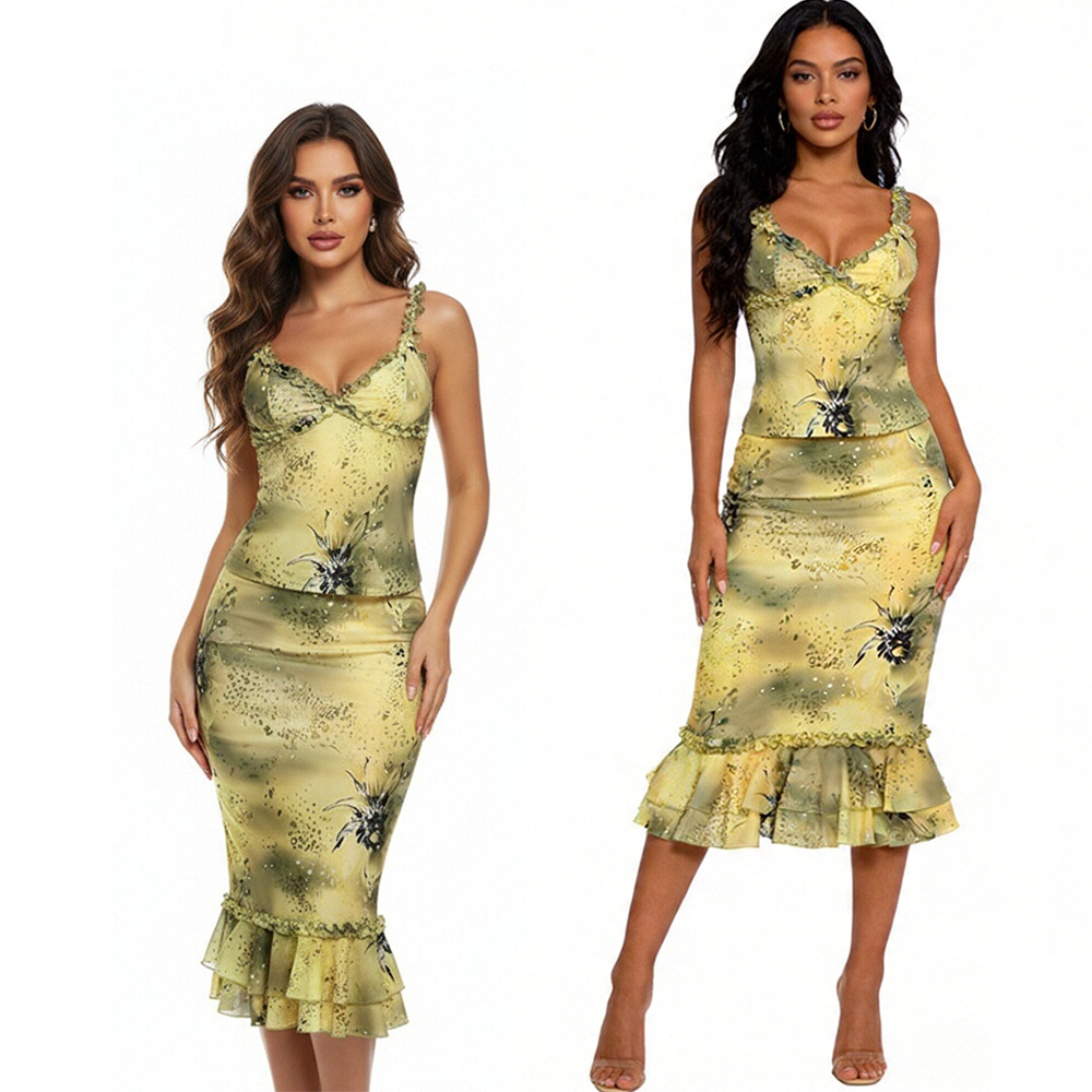 Women's Dress 2 Piece Floral P - đánh giá và giá V Vintage Fashion