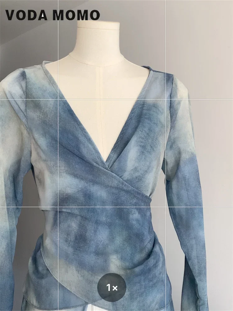 Vintage V-Neck Summer Elegant  - đánh giá và giá Tie Dye Shirt Vintage