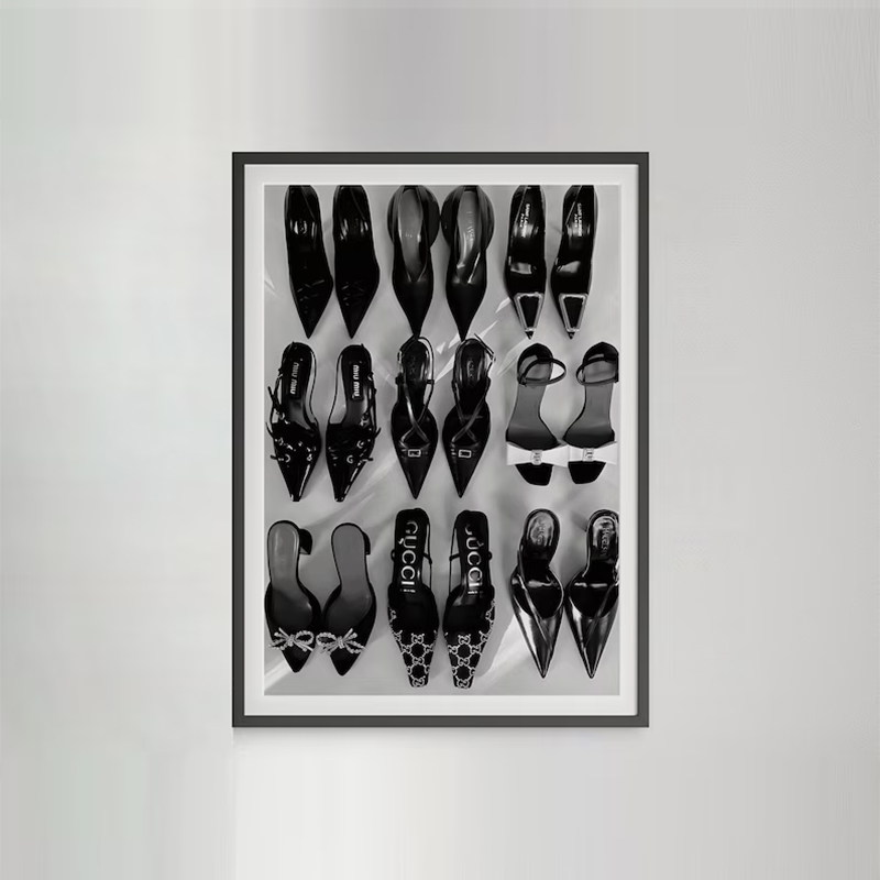 Black White Luxury High Heels  - đánh giá và giá Vintage Fashion Sketches