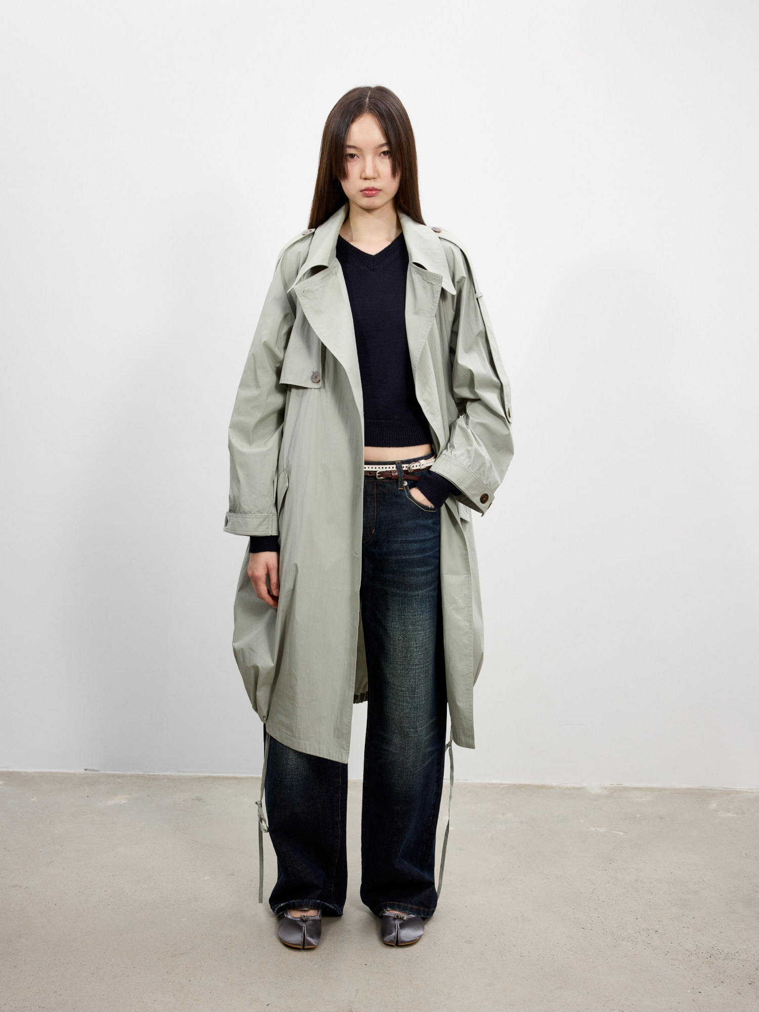 Retro Loose Fit Long Coat Vint - đánh giá và giá Vintage Windbreaker Nylon