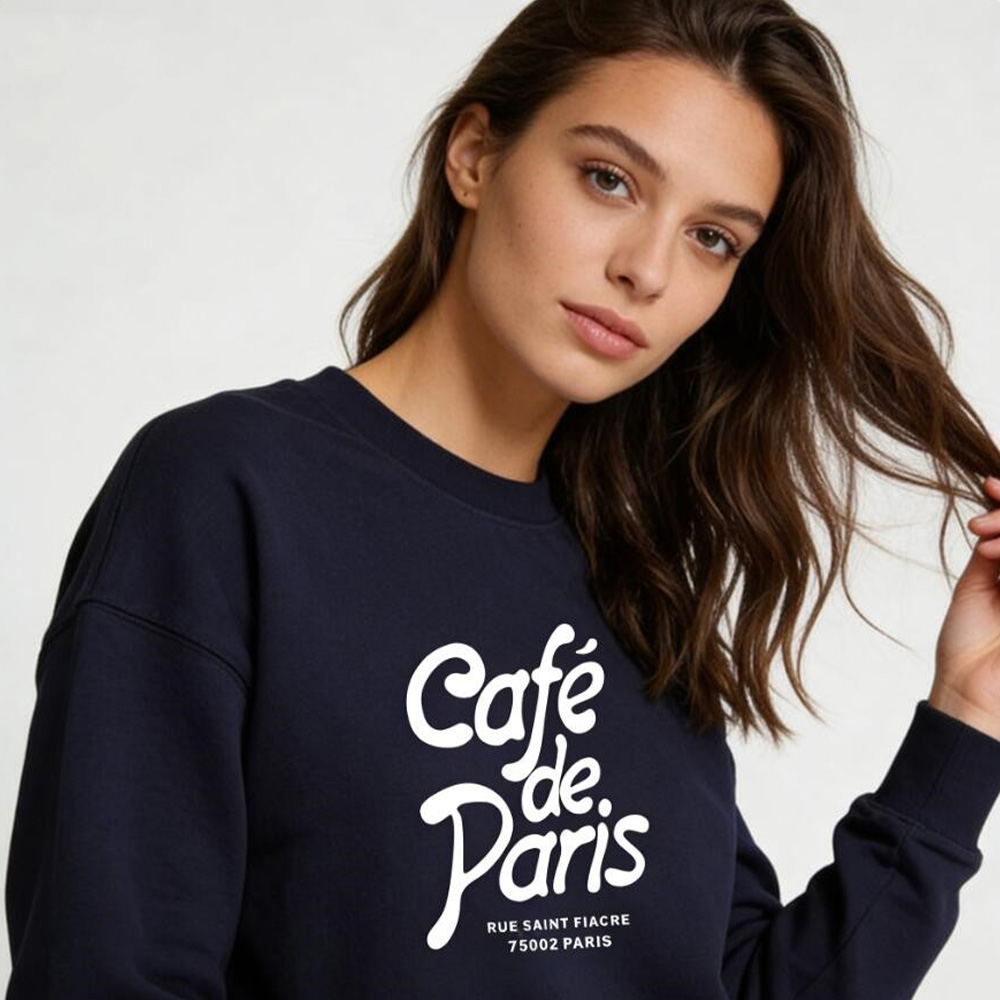 Cafe de Paris Letters Printing - đánh giá và giá Vintage Fashion Paris