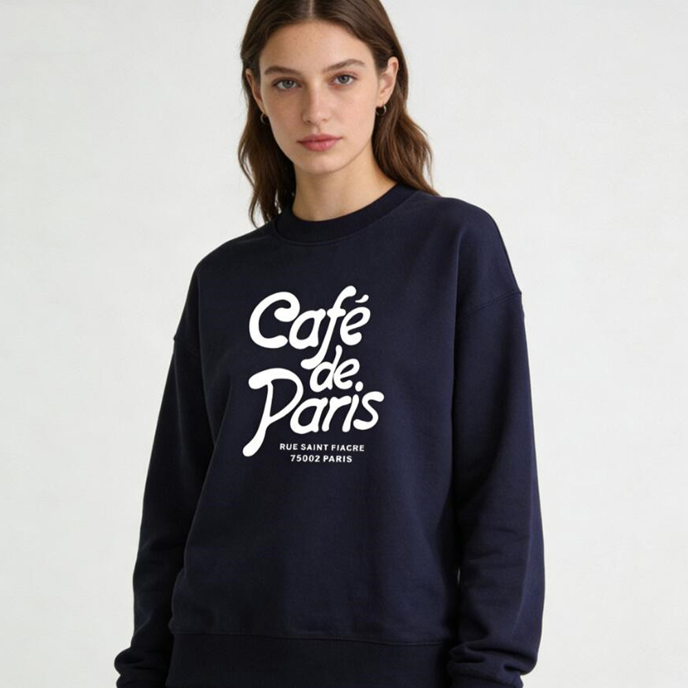 Cafe de Paris Letters Printing - đánh giá và giá Vintage Fashion Paris