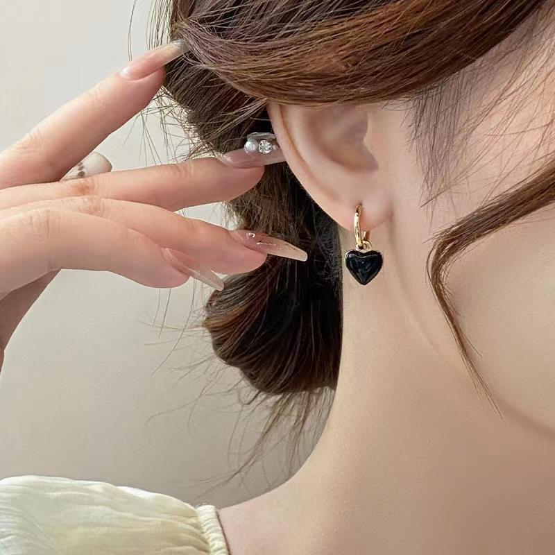 Simple Love Heart Dangle Earri - đánh giá và giá Vintage Fashion Coloring Pages