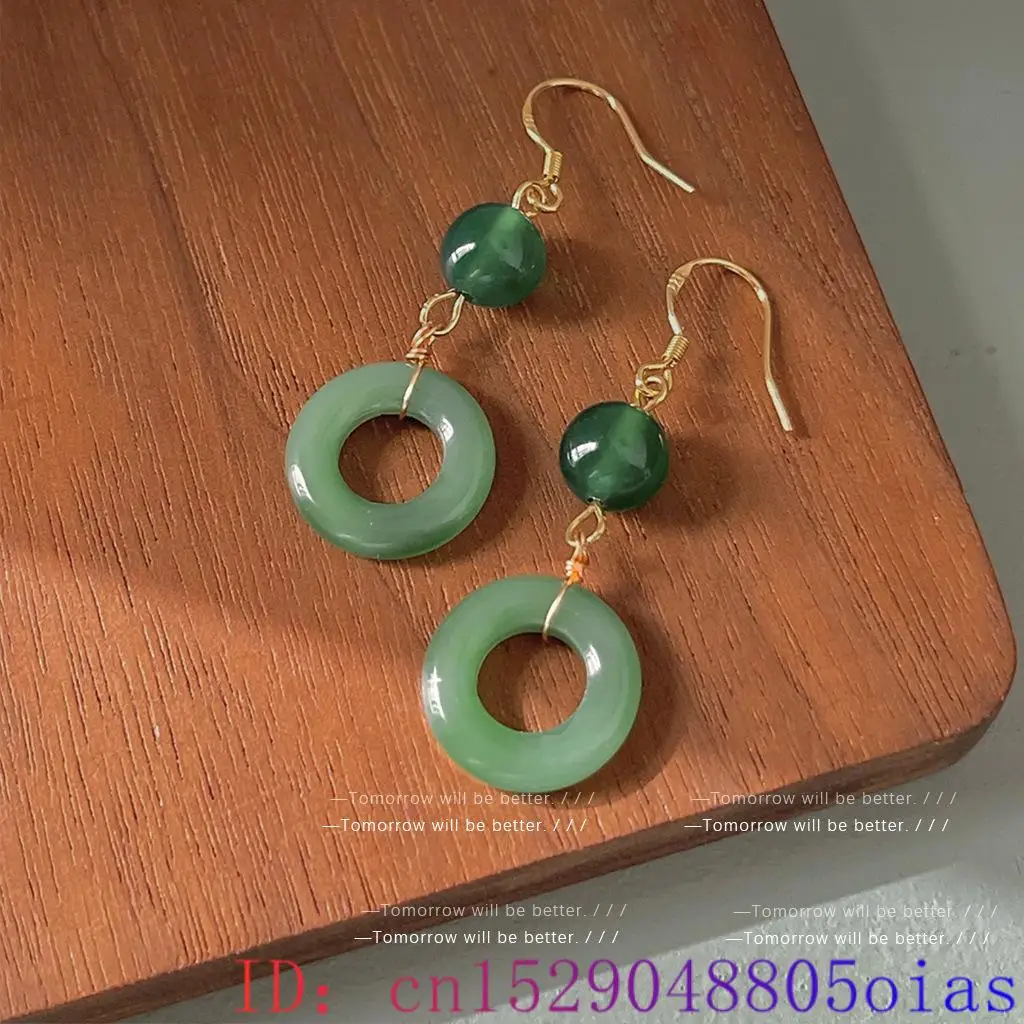 Green Real Jade Ring Earrings  - đánh giá và giá Vintage Fashion Rings For Women