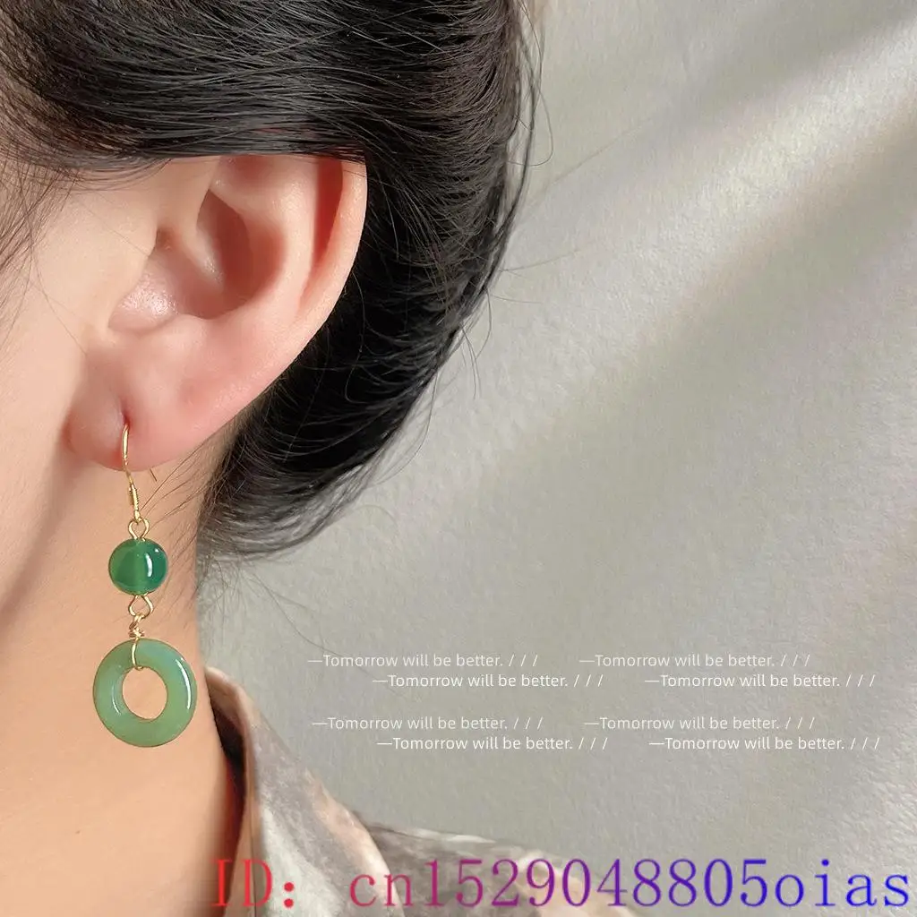 Green Real Jade Ring Earrings  - đánh giá và giá Vintage Fashion Rings For Women