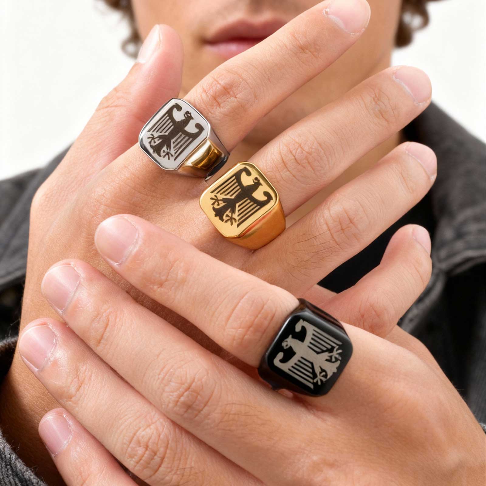 Custom Flying Hawk Eagle Ring  - đánh giá và giá Vintage Fashion Rings For Women