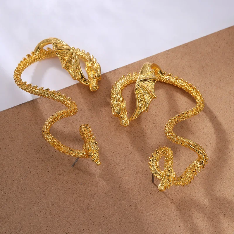 Gothic Dragon Stud Wrap Earrin - đánh giá và giá Vintage Fashion Ornaments