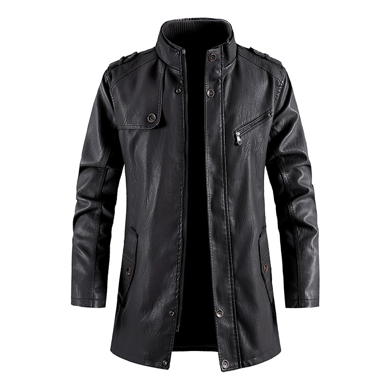 Mid-Length Faux Leather Motocy - đánh giá và giá Vintage Windbreaker Nylon