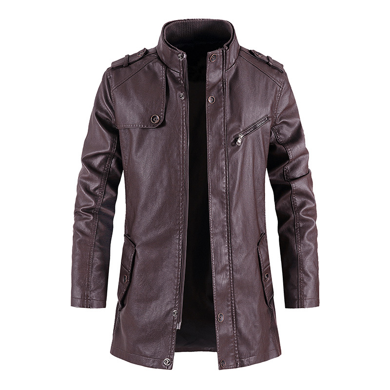 Mid-Length Faux Leather Motocy - đánh giá và giá Vintage Windbreaker Nylon