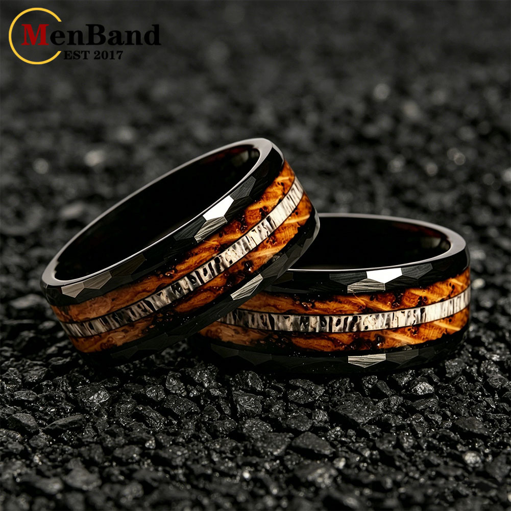 MenBand Classic 8MM Whiskey Ba - đánh giá và giá Vintage Fashion Rings For Women