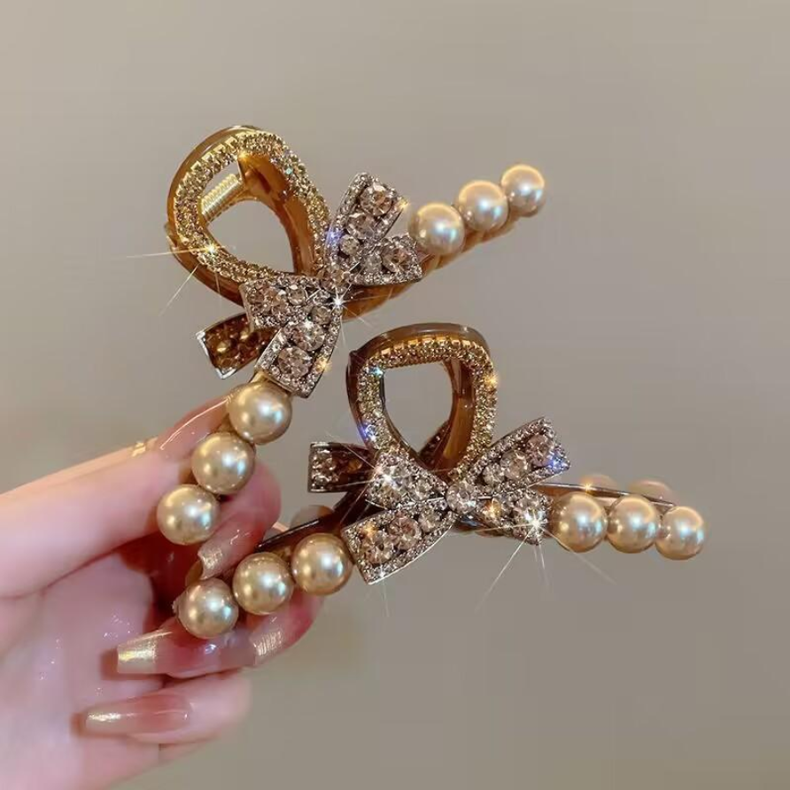 Vintage Pearl Black Hair Claws - đánh giá và giá Vintage Fashion Ornaments