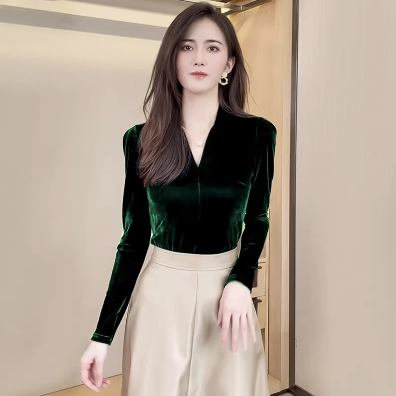 Fashion elegant V-neck long sl - đánh giá và giá V Vintage Fashion