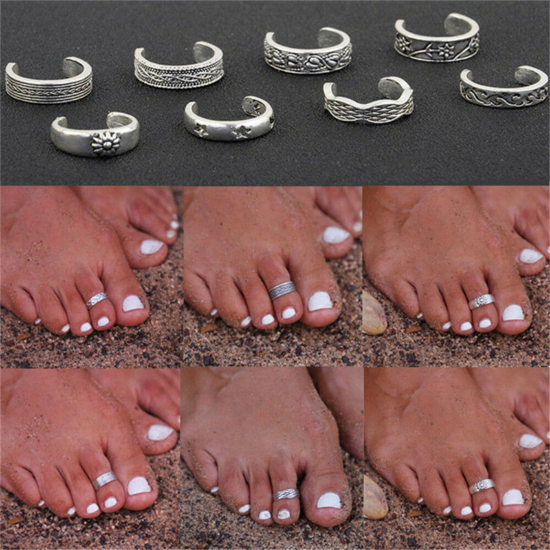8pcs/Set Toe Joint Retro Ring  - đánh giá và giá Vintage Fashion Rings For Women