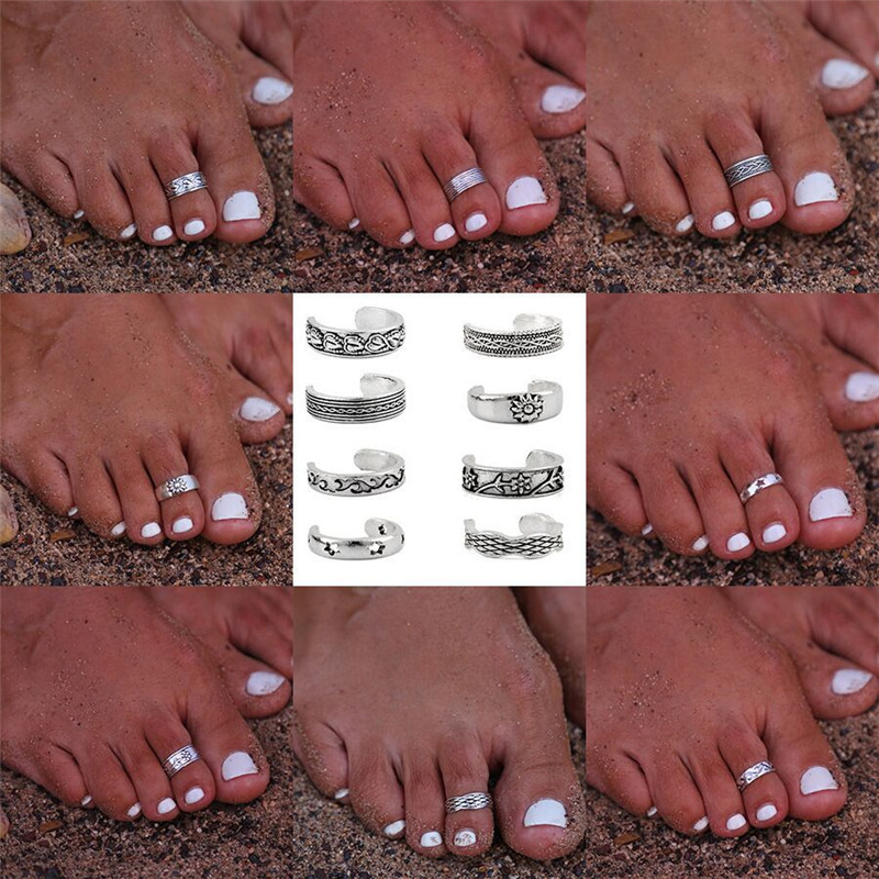 8pcs/Set Toe Joint Retro Ring  - đánh giá và giá Vintage Fashion Rings For Women