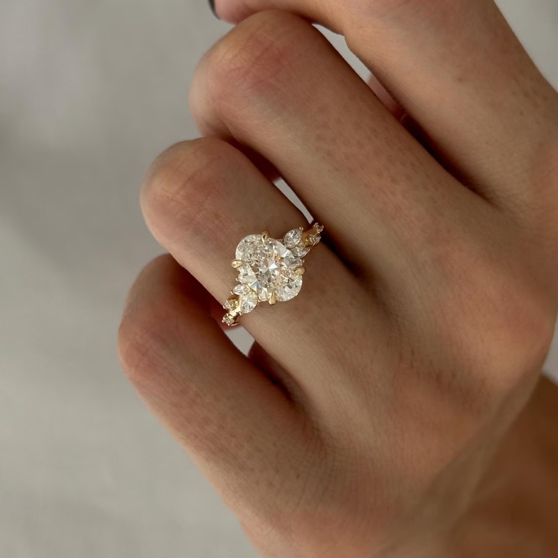 CxsJeremy IGI EF VS-VVS Oval C - đánh giá và giá Vintage Fashion Rings For Women