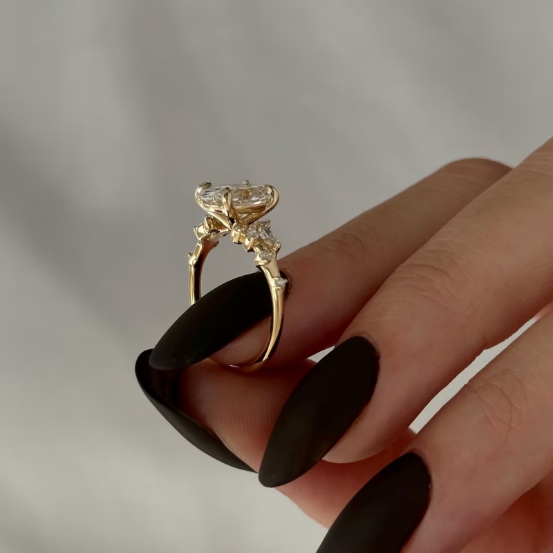CxsJeremy IGI EF VS-VVS Oval C - đánh giá và giá Vintage Fashion Rings For Women