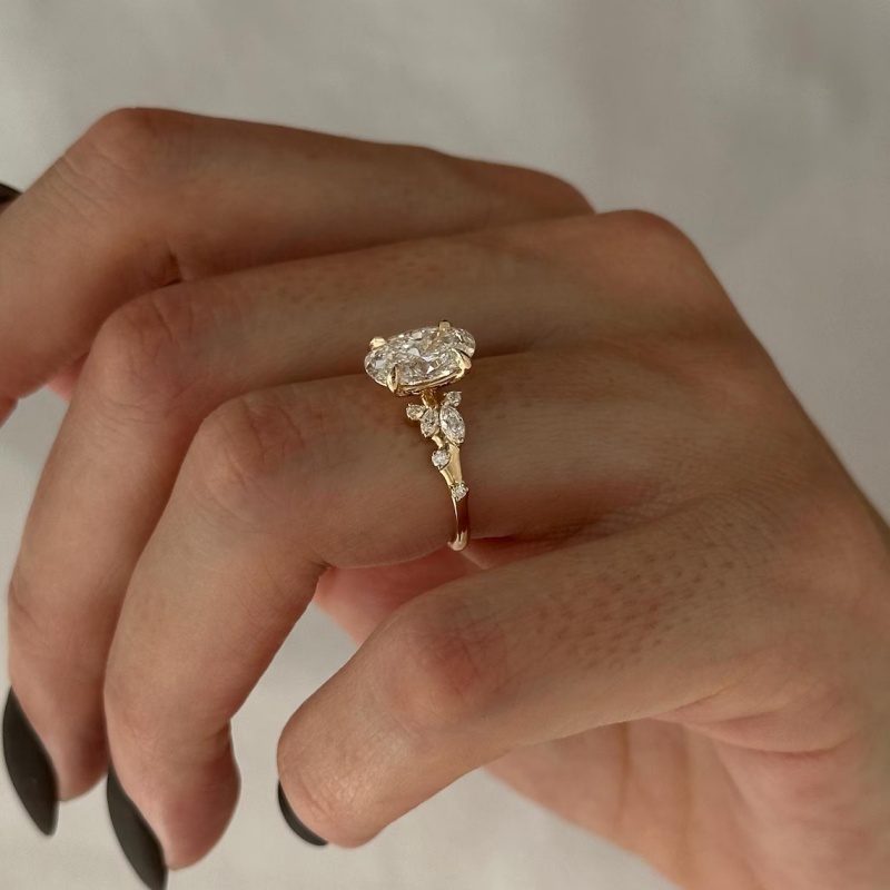 CxsJeremy IGI EF VS-VVS Oval C - đánh giá và giá Vintage Fashion Rings For Women
