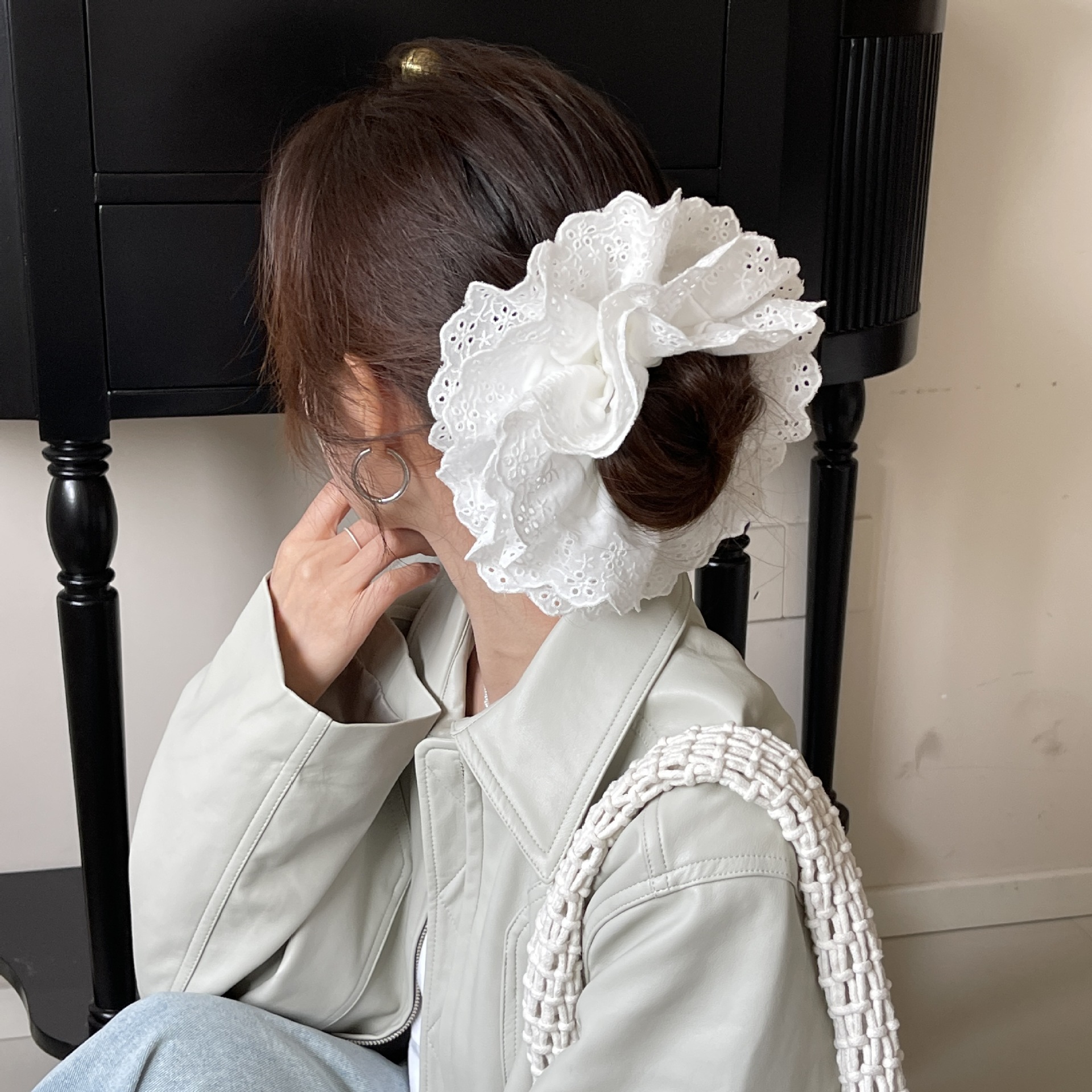 Women's Scrunchies Korean Supe - đánh giá và giá French Vintage Fashion