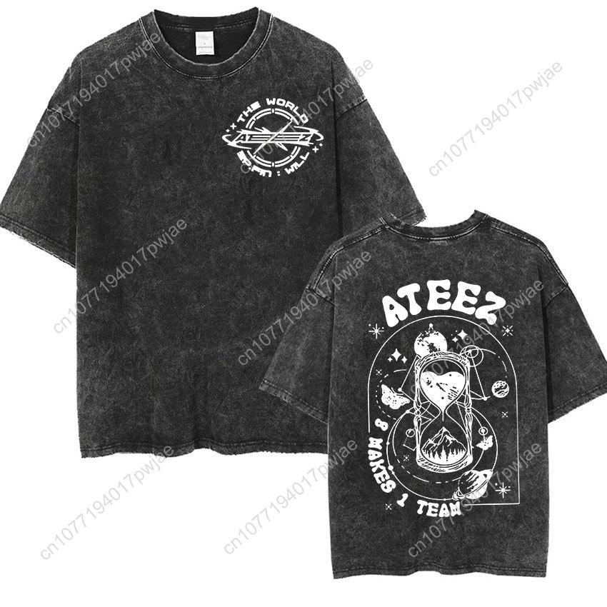 Korean Ateez Fin Wjll Album Co - đánh giá và giá Vintage Flannel Shirt