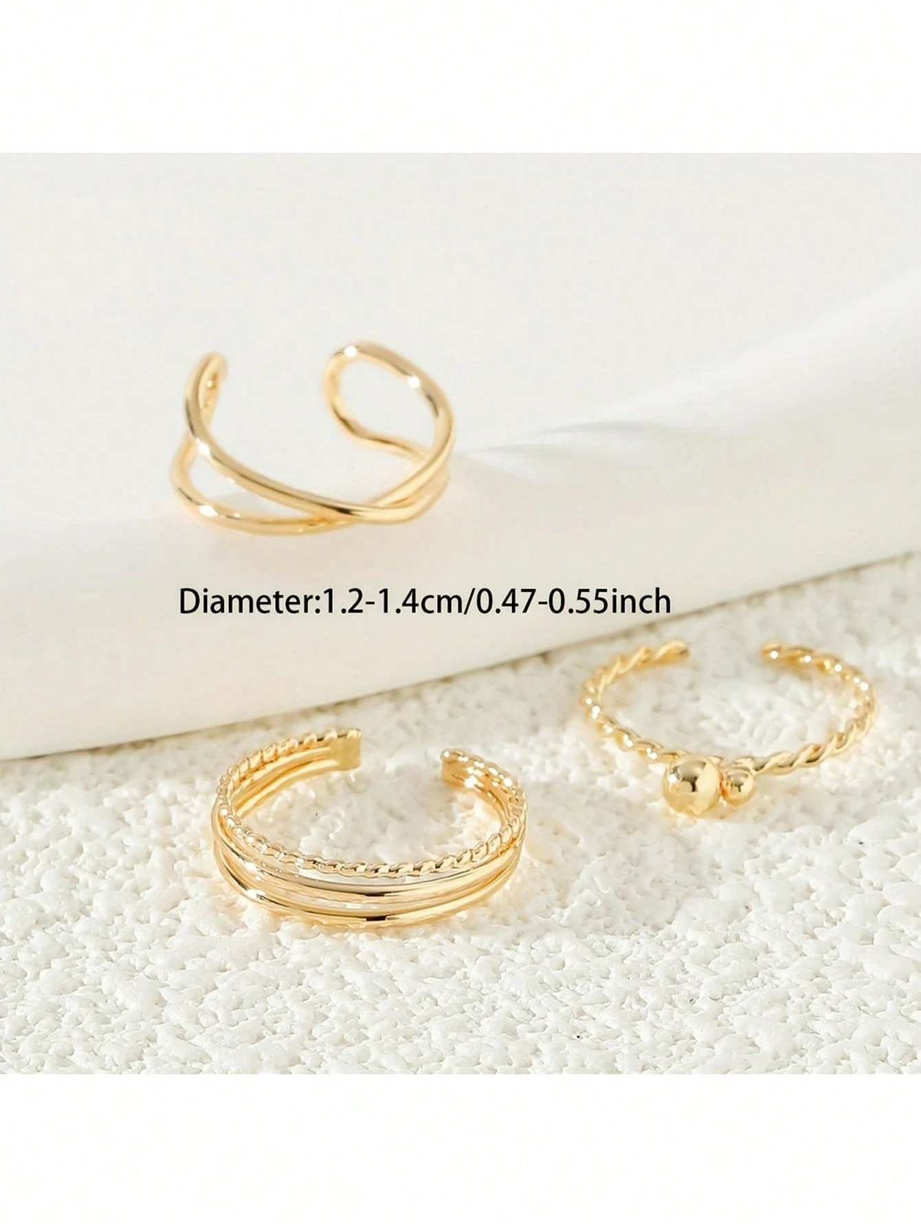 Delicate Golden Toe Rings Set  - đánh giá và giá Vintage Fashion Rings For Women